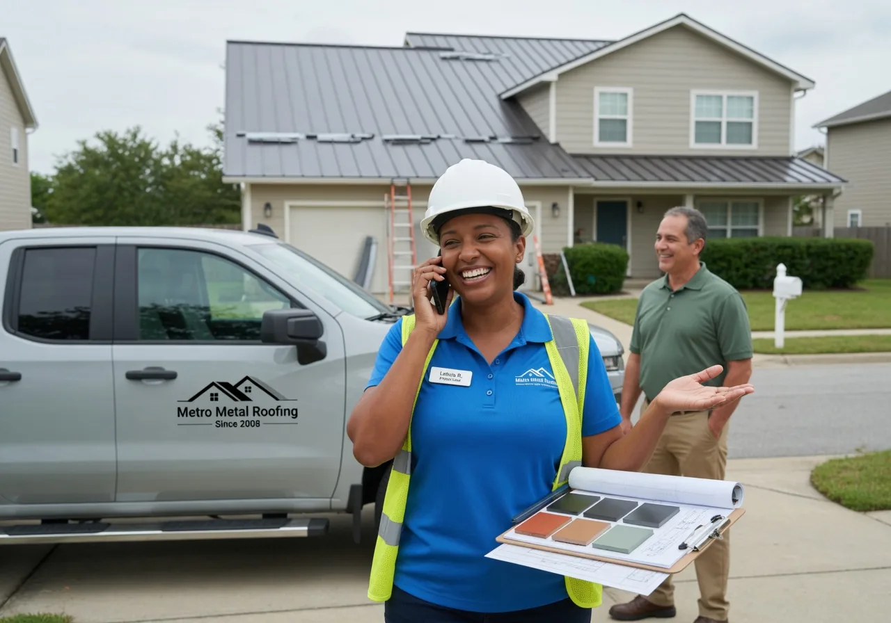 Storm Damage Metal Roof Repair in Kingsbury, TX